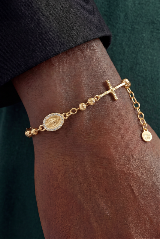 Bracciale rosario sfaccettato
