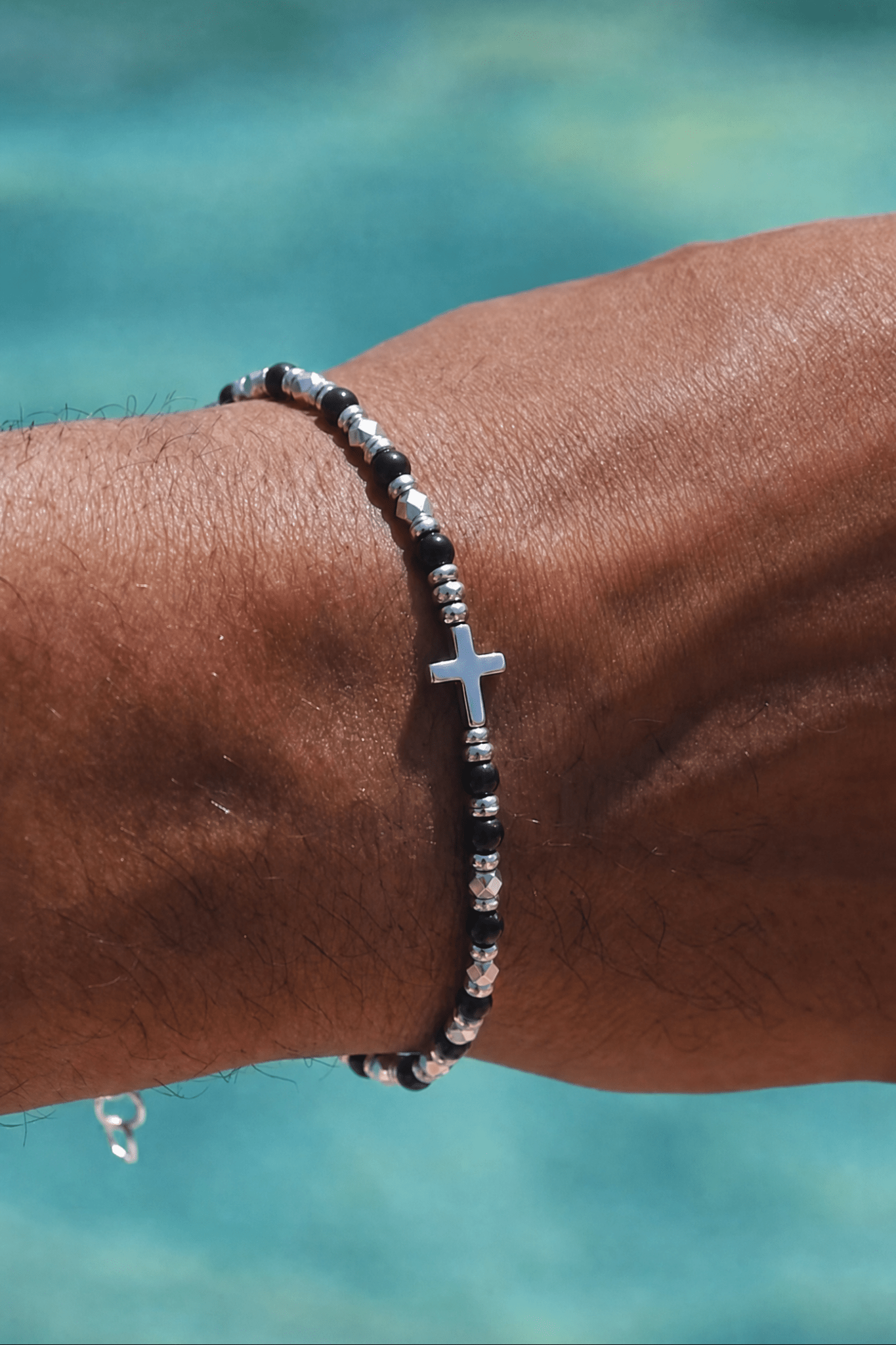 Bracciale cross beads