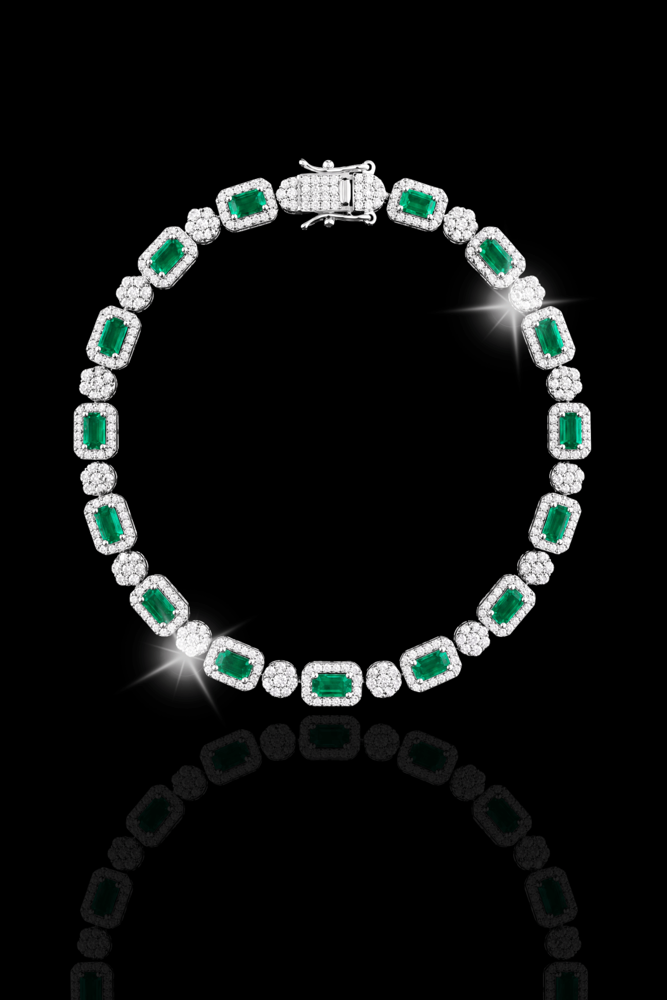 Bracciale emerald link