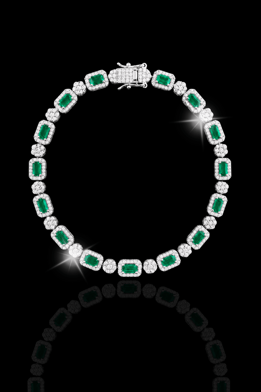 Bracciale emerald link