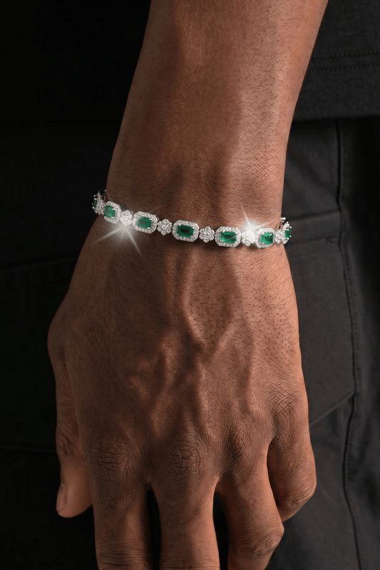 Bracciale emerald link