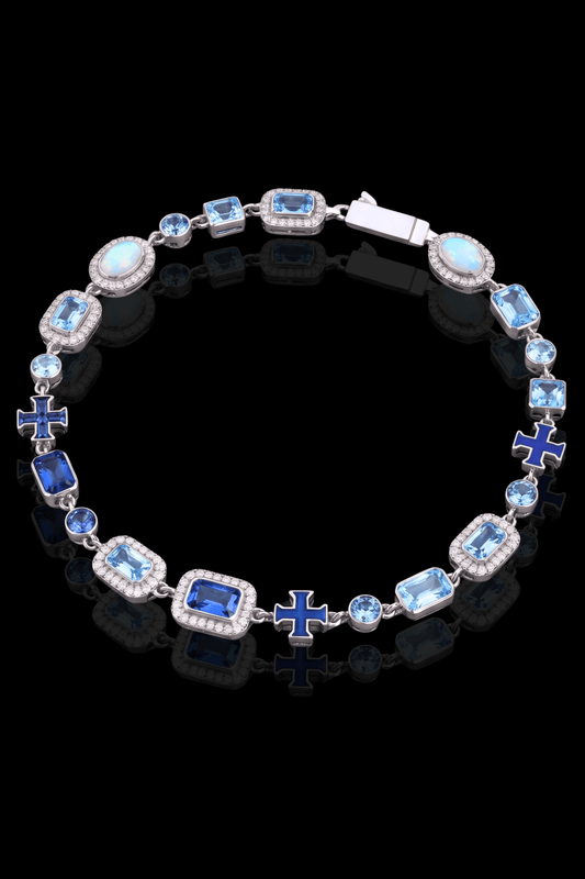 Bracciale gemstone blu