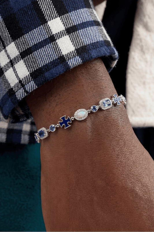 Bracciale gemstone blu
