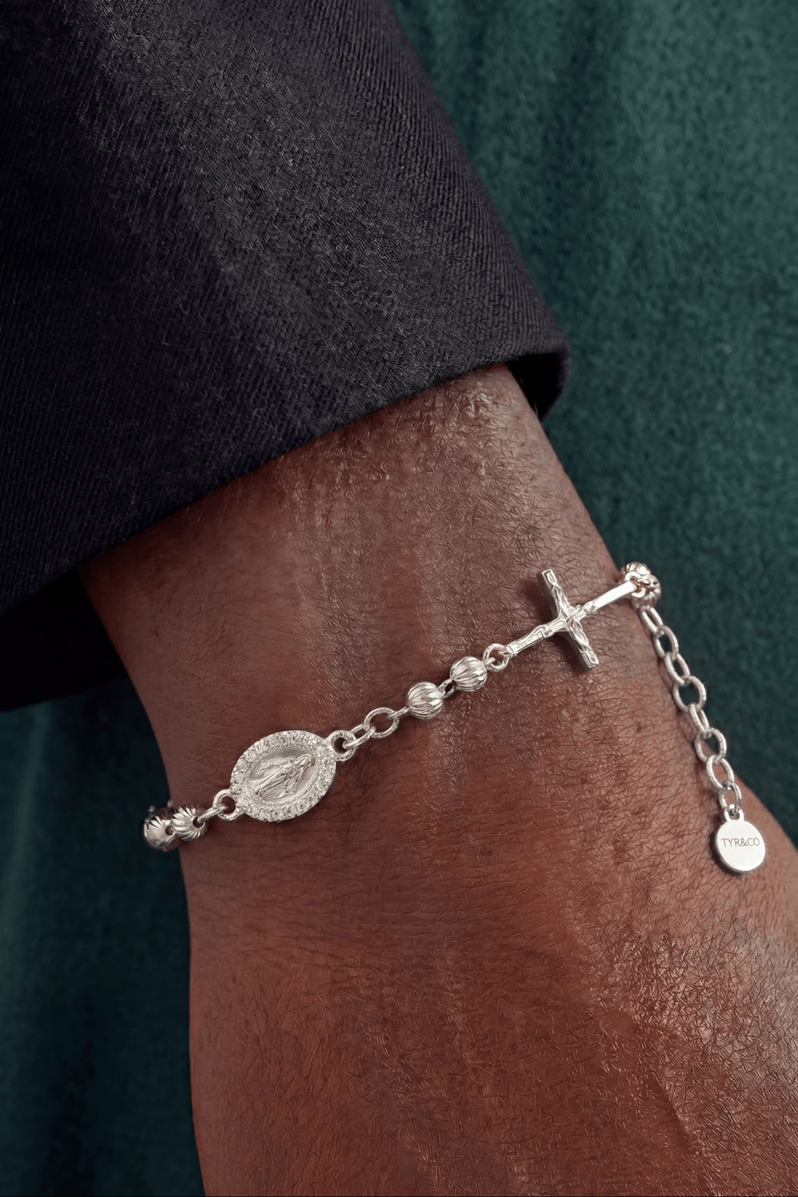 Bracciale rosario sfaccettato