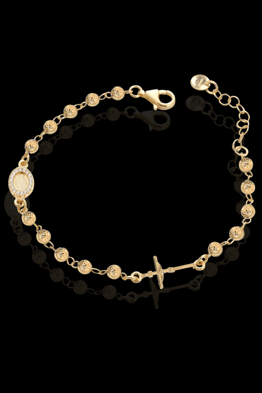 Bracciale rosario sfaccettato