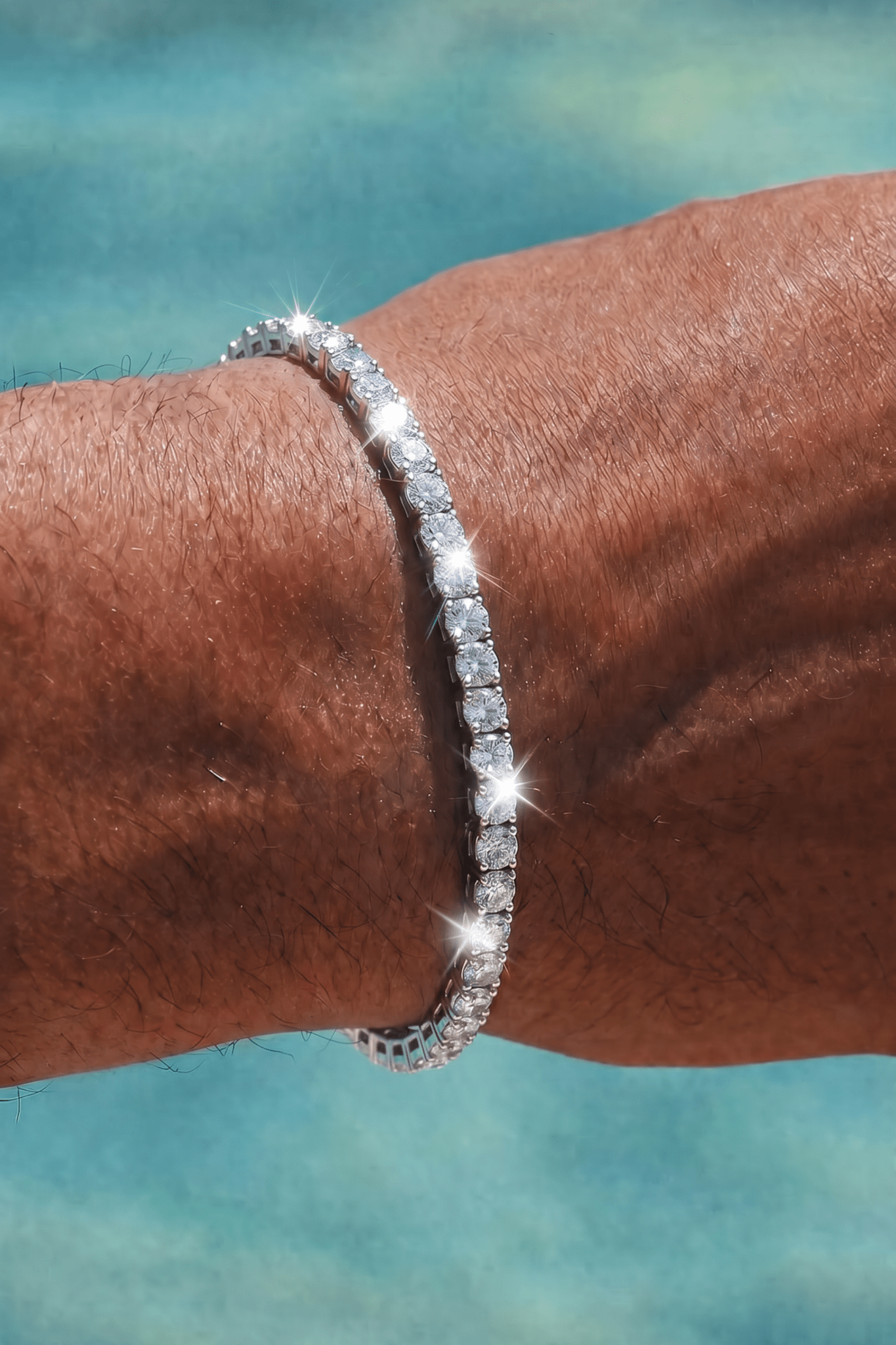 Bracciale tennis moissanite