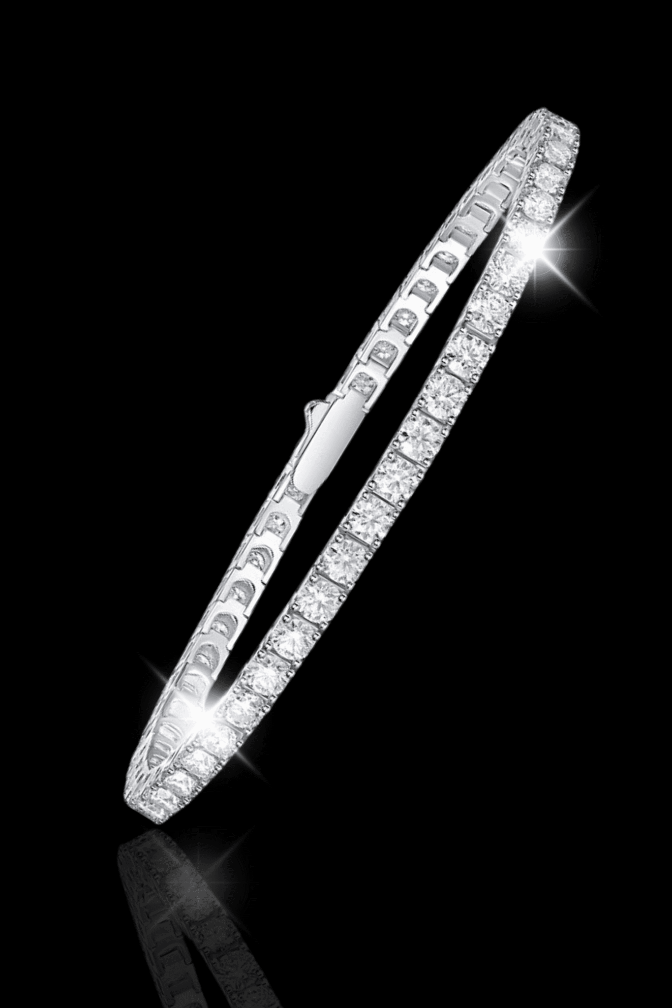 Bracciale tennis moissanite