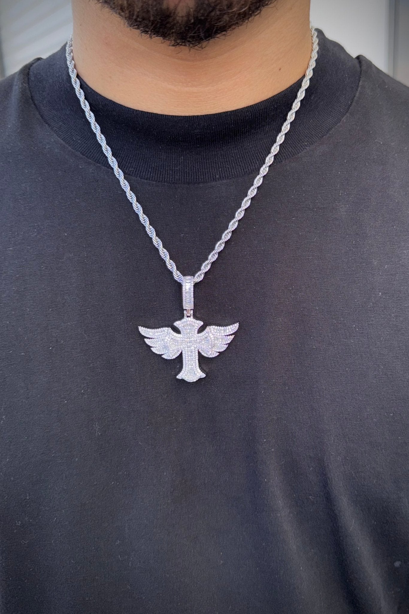 collana 'cross angel'