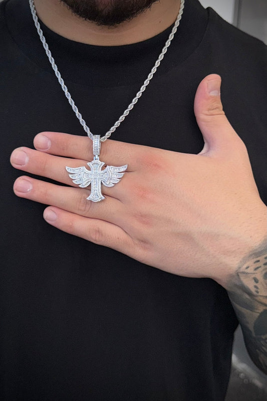 collana 'cross angel'