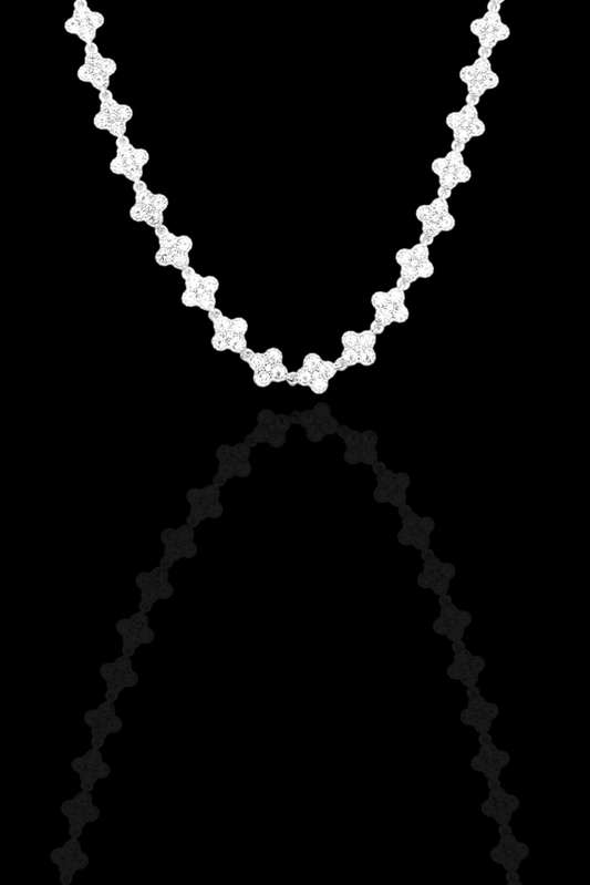 Collana clover tennis