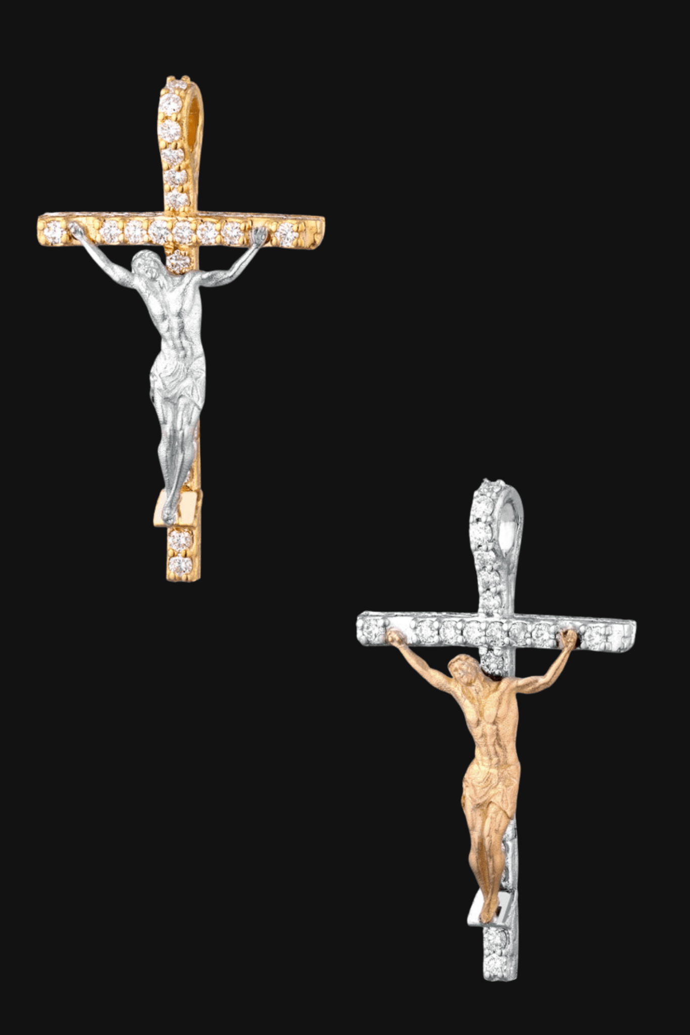 Collana crocifisso diamond