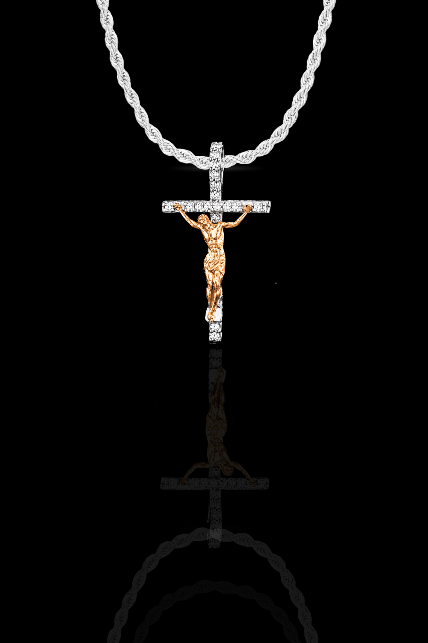 Collana crocifisso diamond