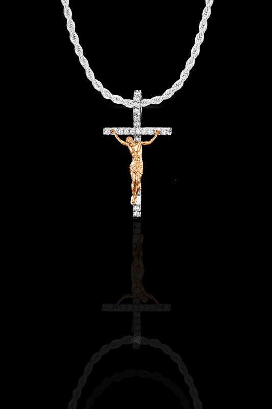 Collana crocifisso diamond