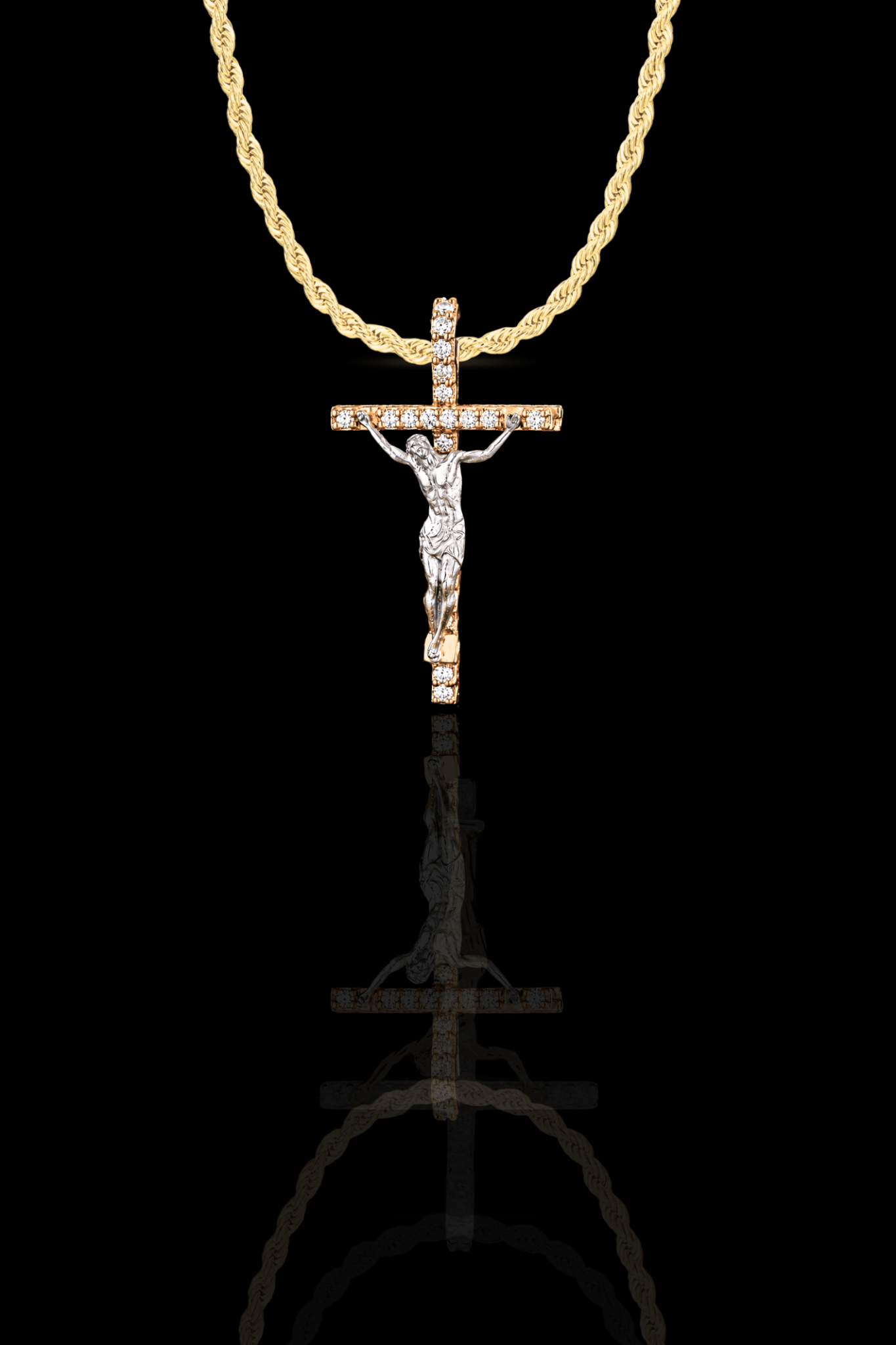 Collana crocifisso diamond