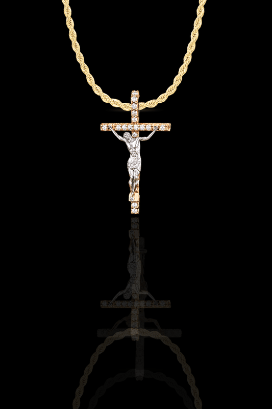 Collana crocifisso diamond