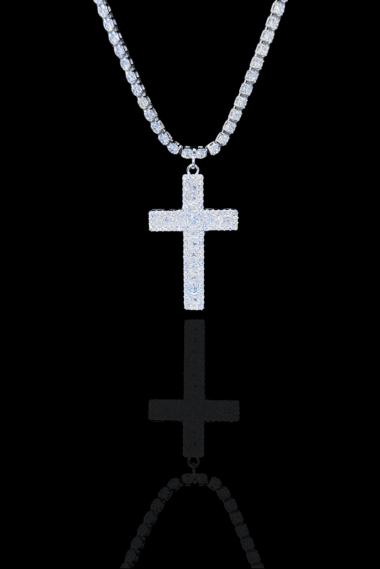 Collana  ' cross diamond '