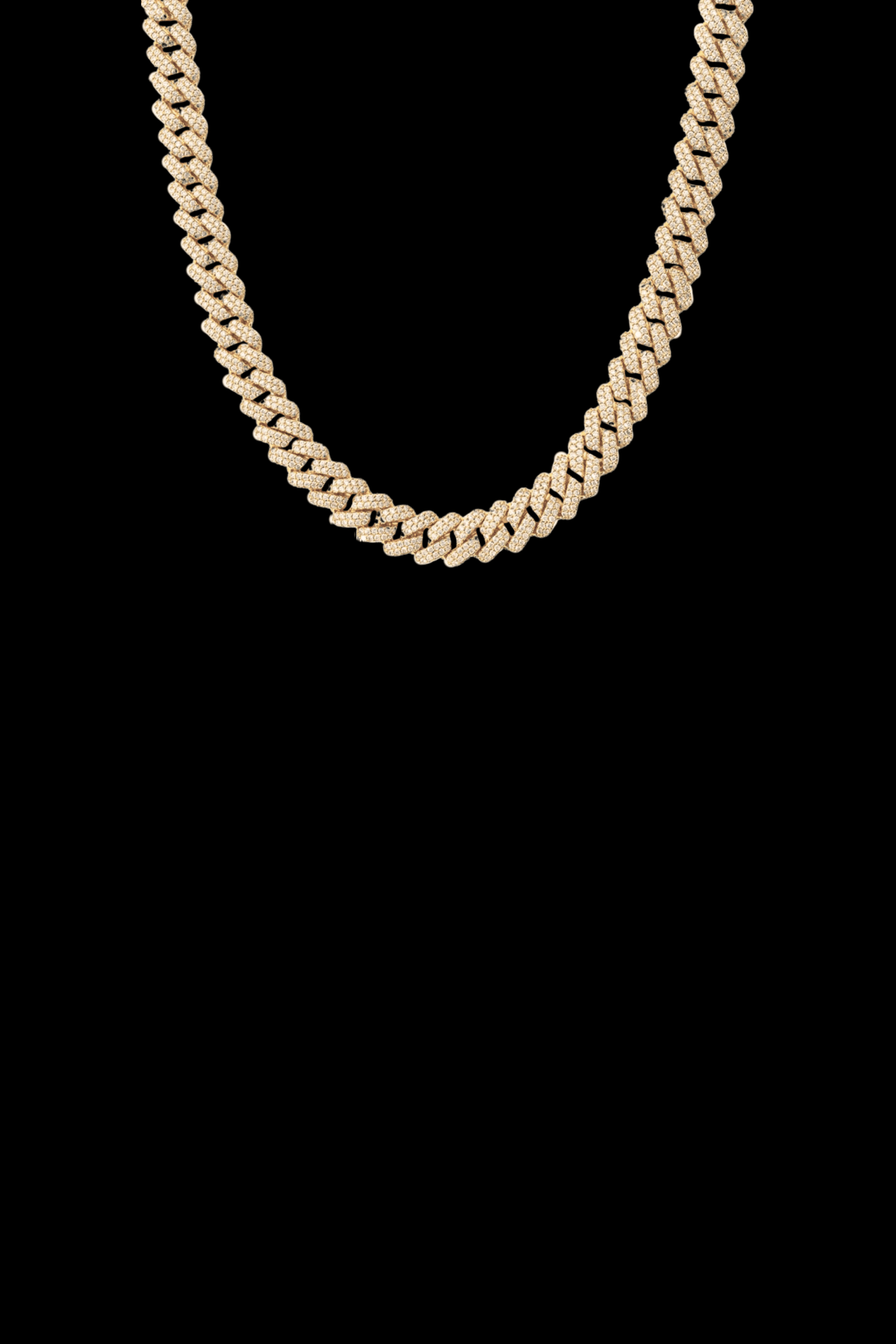 Collana cuban regolabile acciaio
