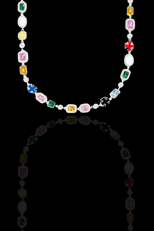 Collana gemstone rainbow