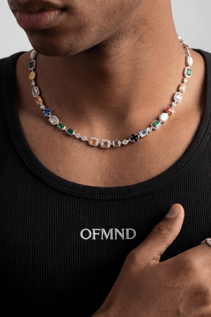 Collana gemstone rainbow