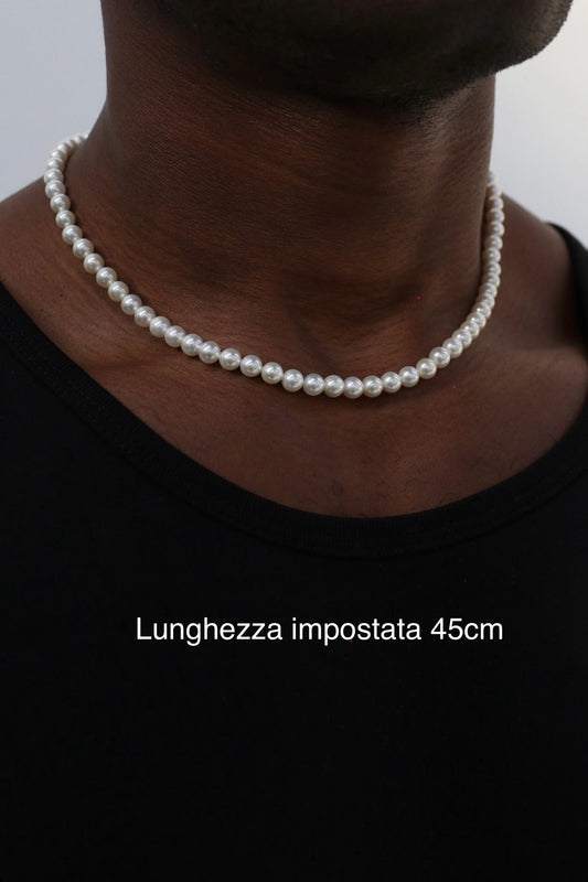 Collana perle 4mm