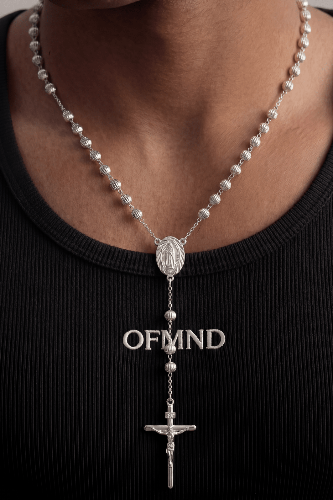 Collana rosario sfaccettato 6mm