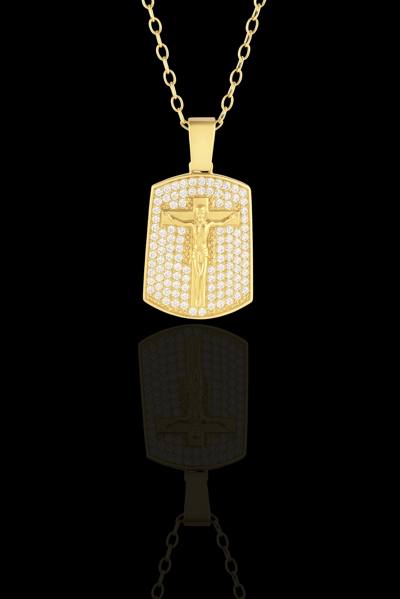 Collana tag jesus