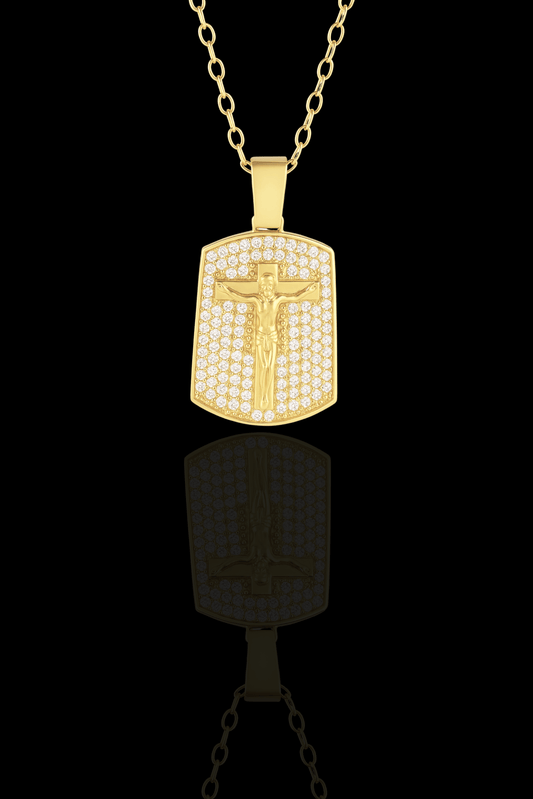 Collana tag jesus