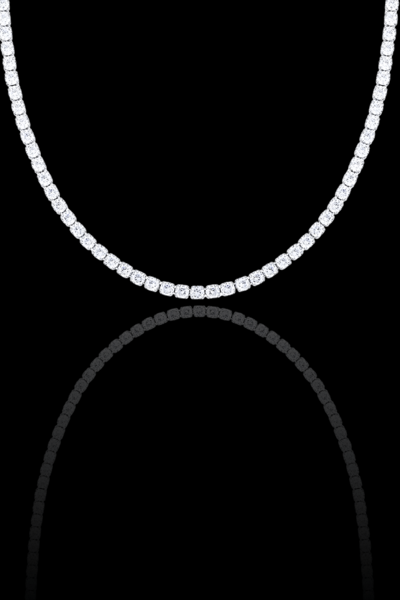 Collana tennis regolabile 4mm