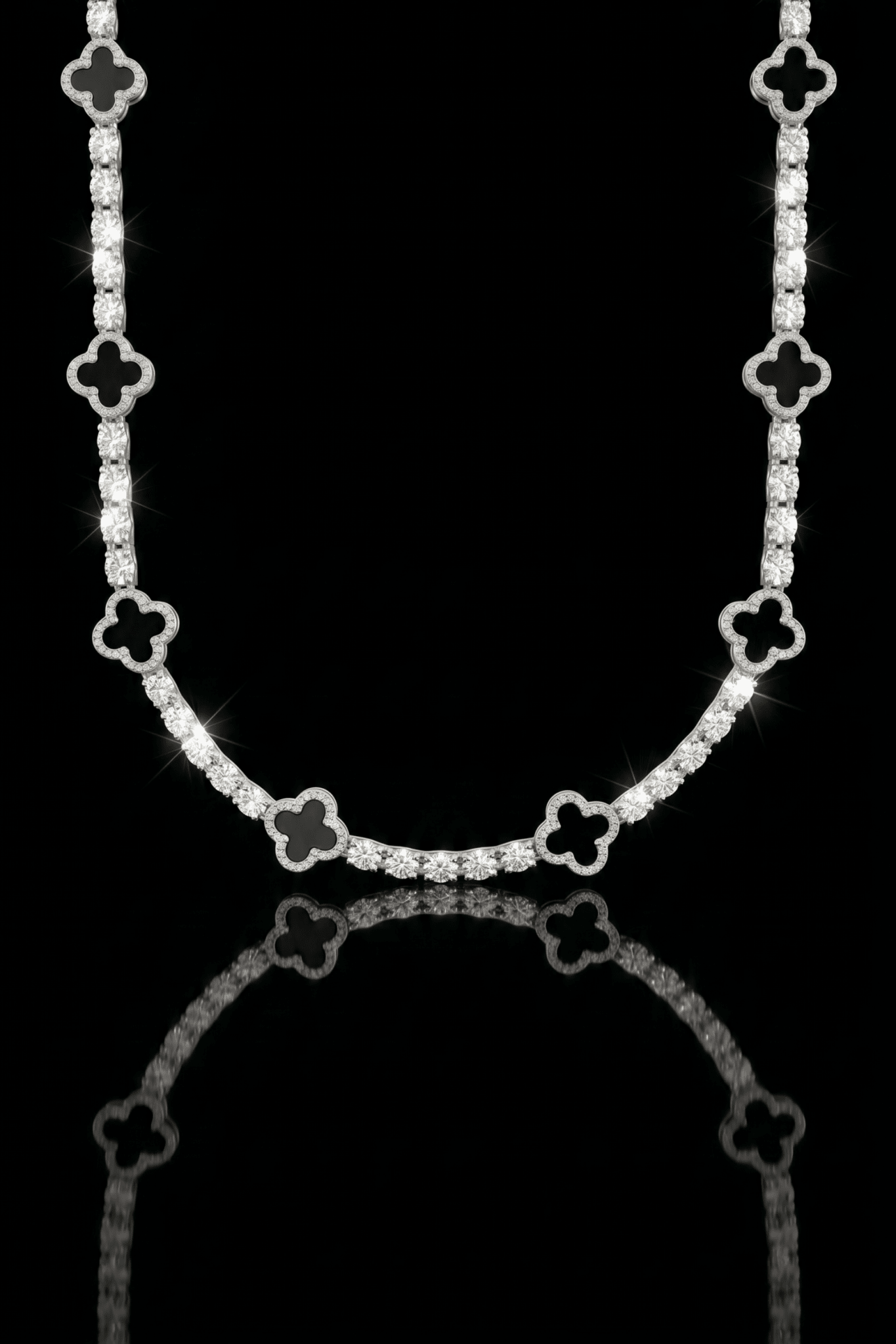 Collana tennis luxury clover