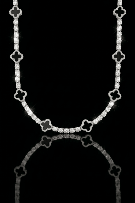 Collana tennis luxury clover