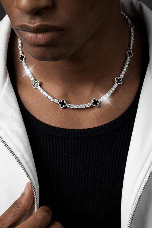 Collana tennis luxury clover