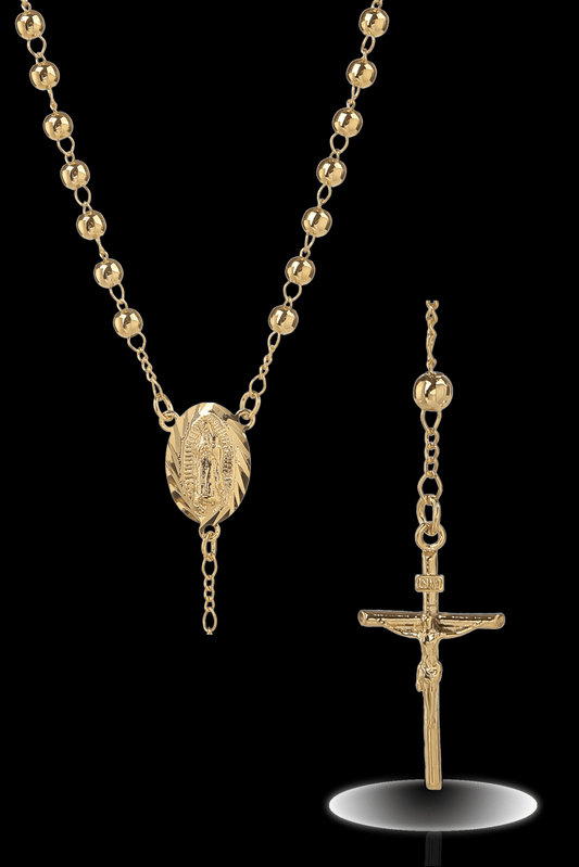 Collana rosario liscio 4mm
