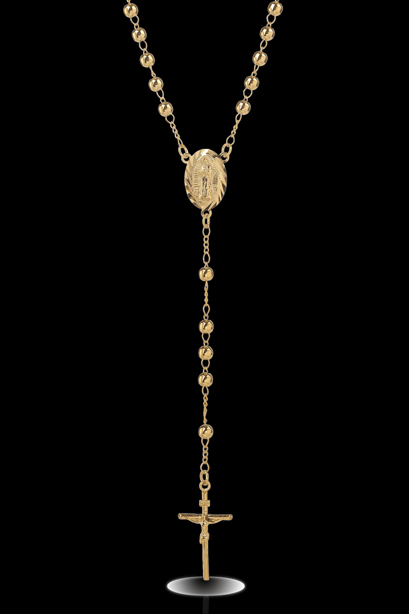 Collana rosario liscio 4mm