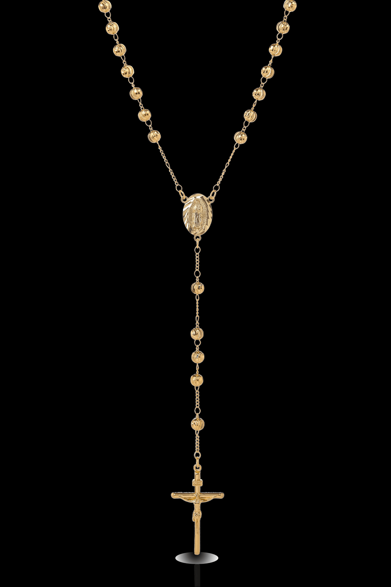 Collana rosario sfaccettato 4mm