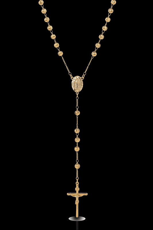 Collana rosario sfaccettato 4mm