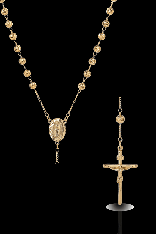 Collana rosario sfaccettato 4mm