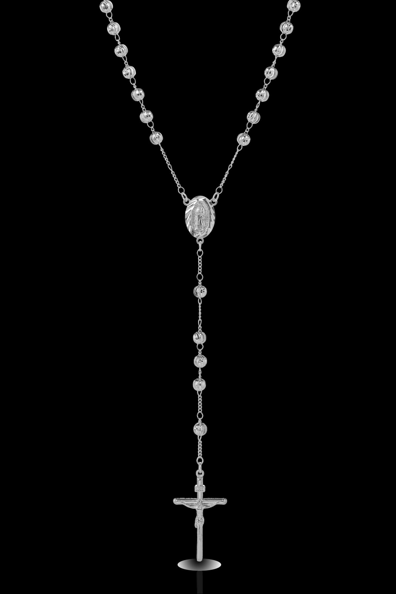 Collana rosario sfaccettato 4mm