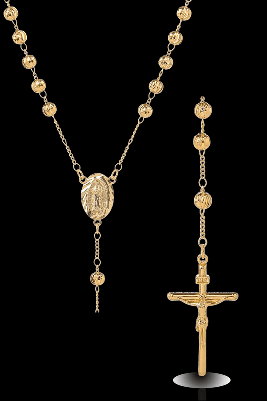 Collana rosario sfaccettato 6mm