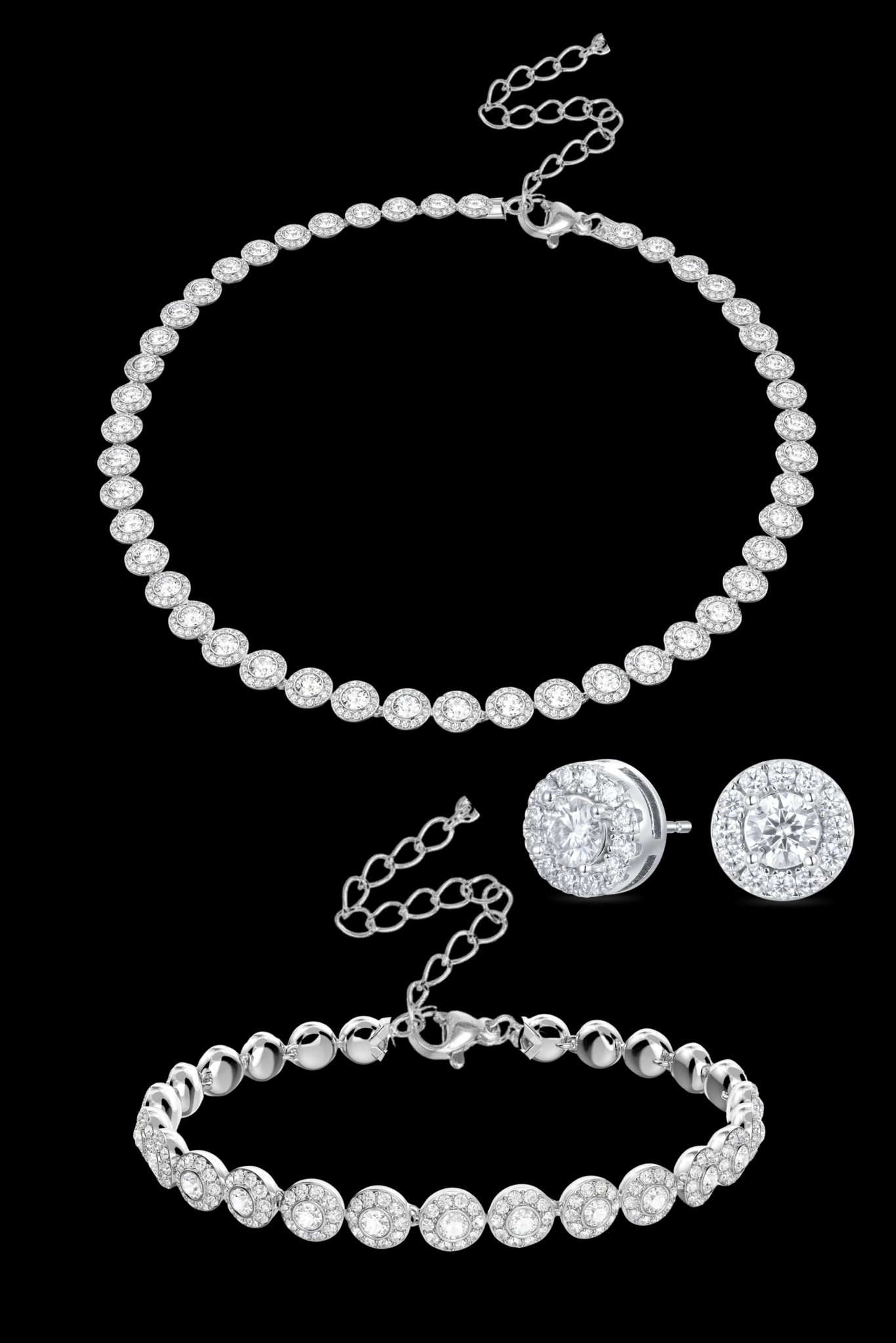 Set collana angelic + bracciale angelic + orecchini