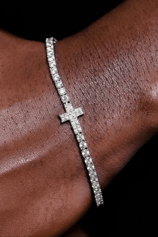 Bracciale 'luxury tennis cross'