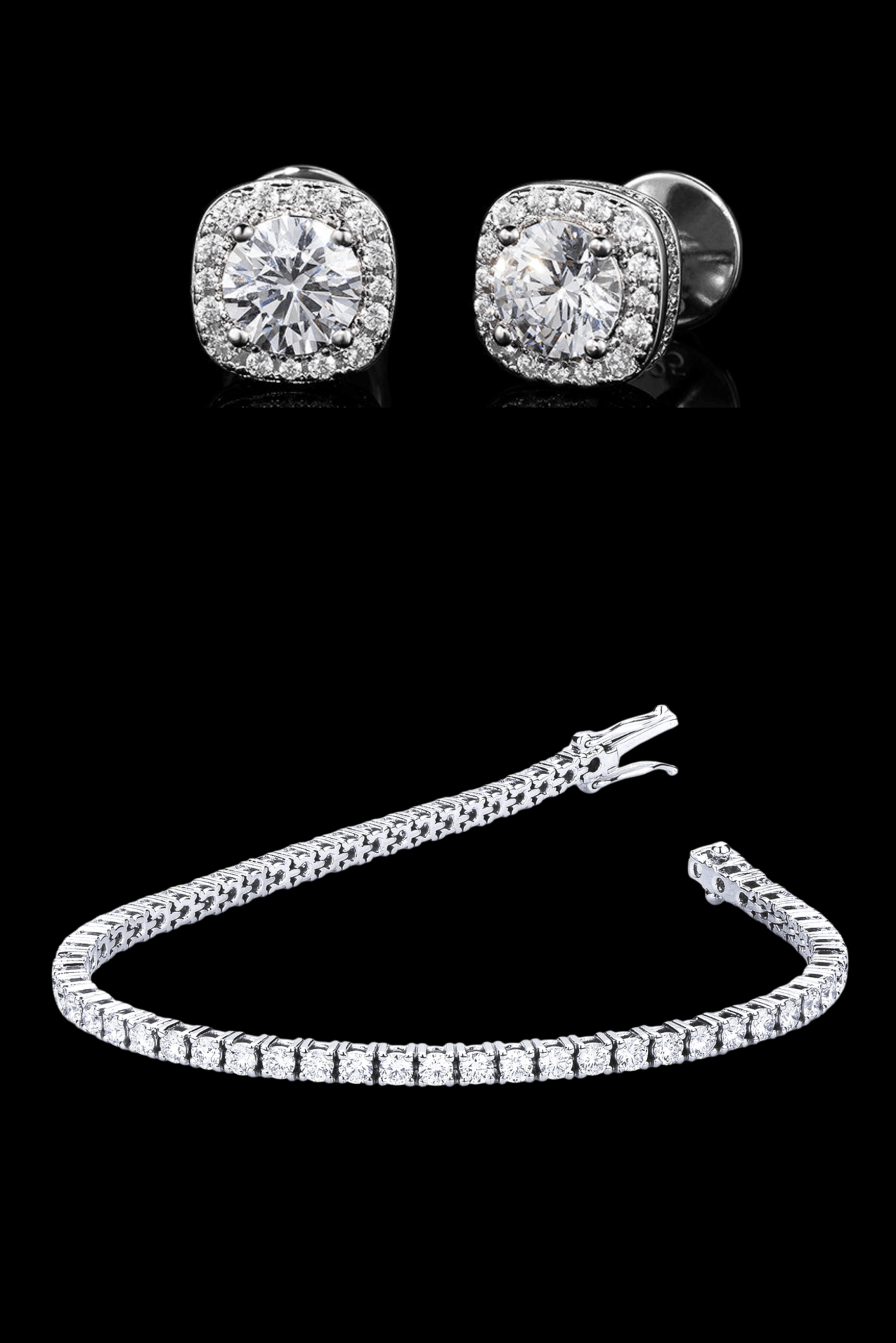 Bracciale tennis luxury + orecchini