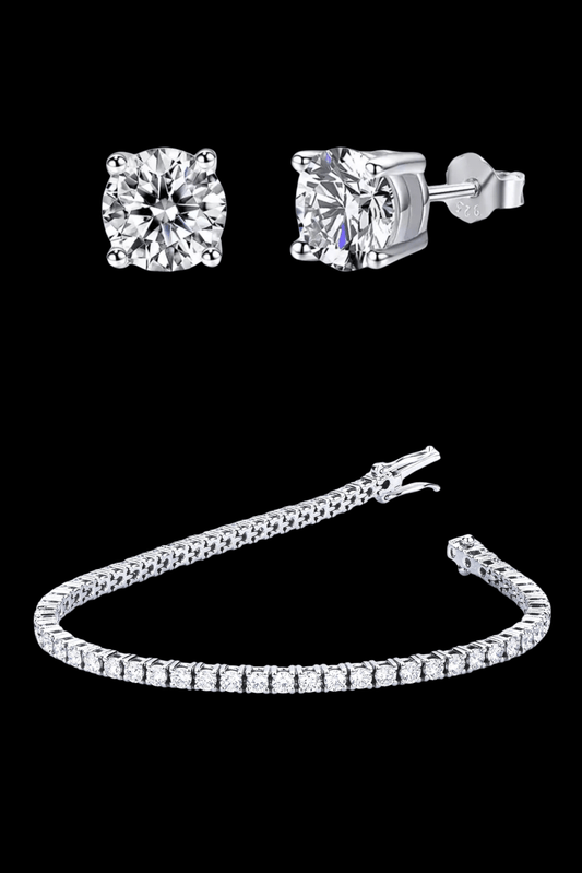 Bracciale tennis luxury + orecchini